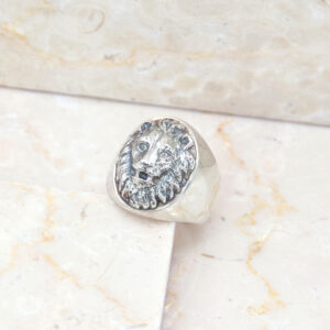 Anello Chevalier Leone Argento