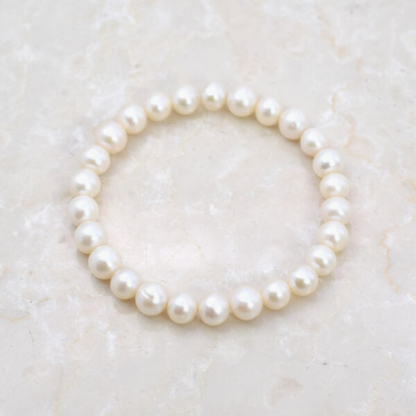 Bracciale di Perle con Chiusura a Fiore - immagine 4