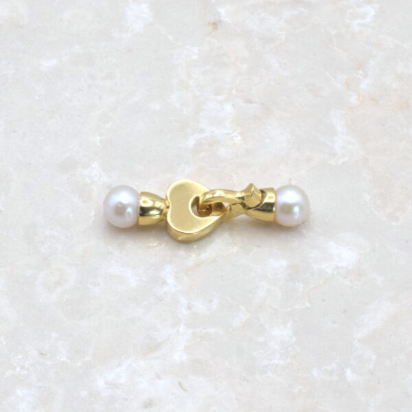 Bracciale di Perle con Chiusura a Cuore